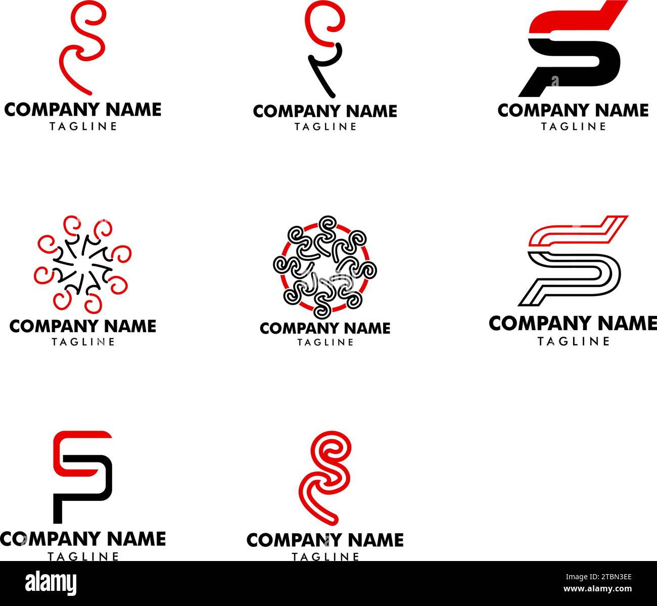 Set of Initial letter SP Logo Template Stock Vector Image & Art - Alamy