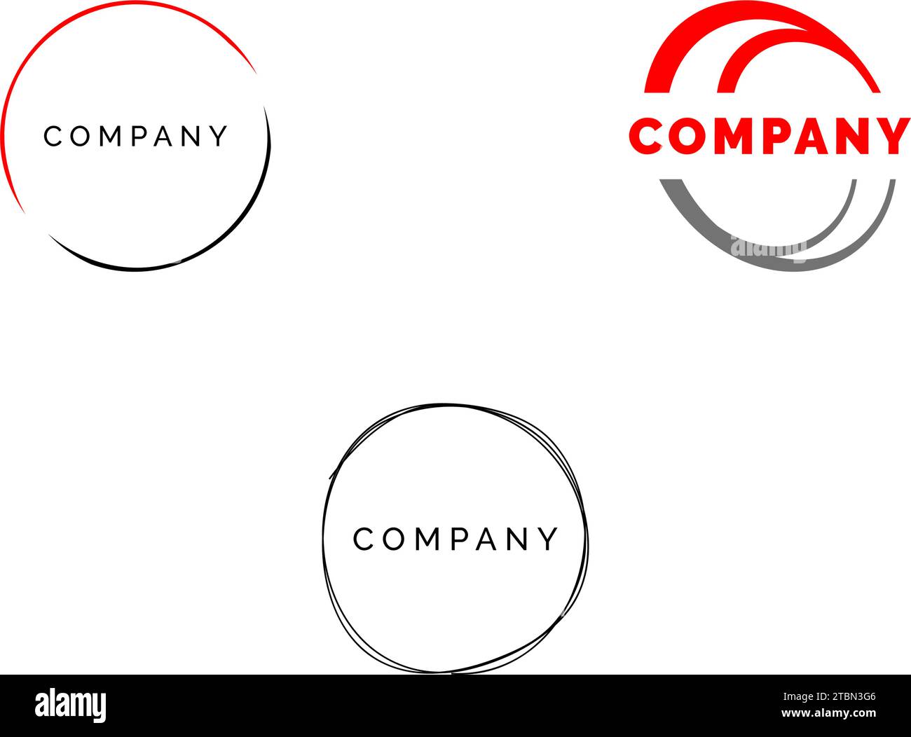 Set of Abstract Circle Logo Template Stock Vector Image & Art - Alamy