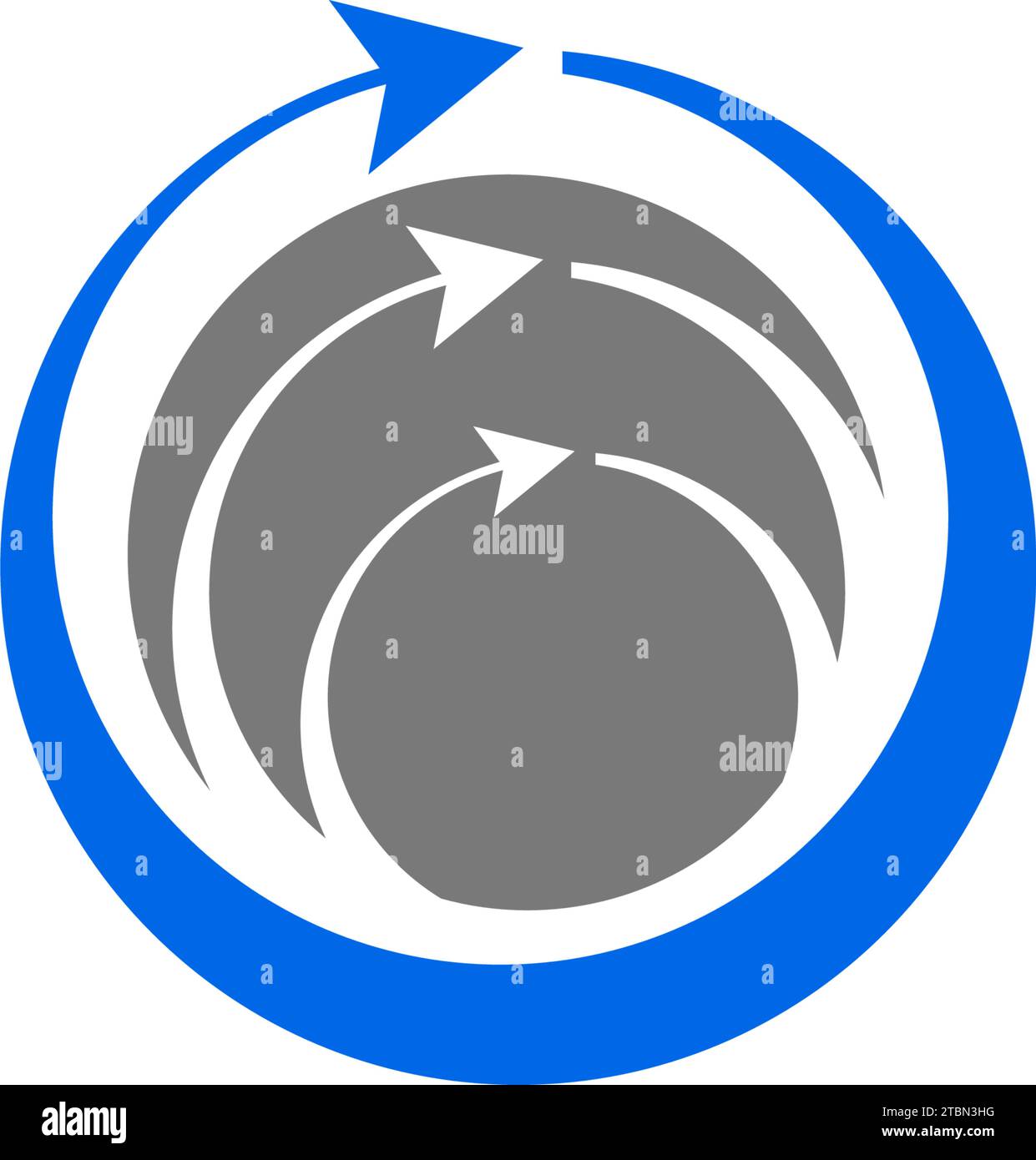 Circle arrow logo hi-res stock photography and images - Alamy