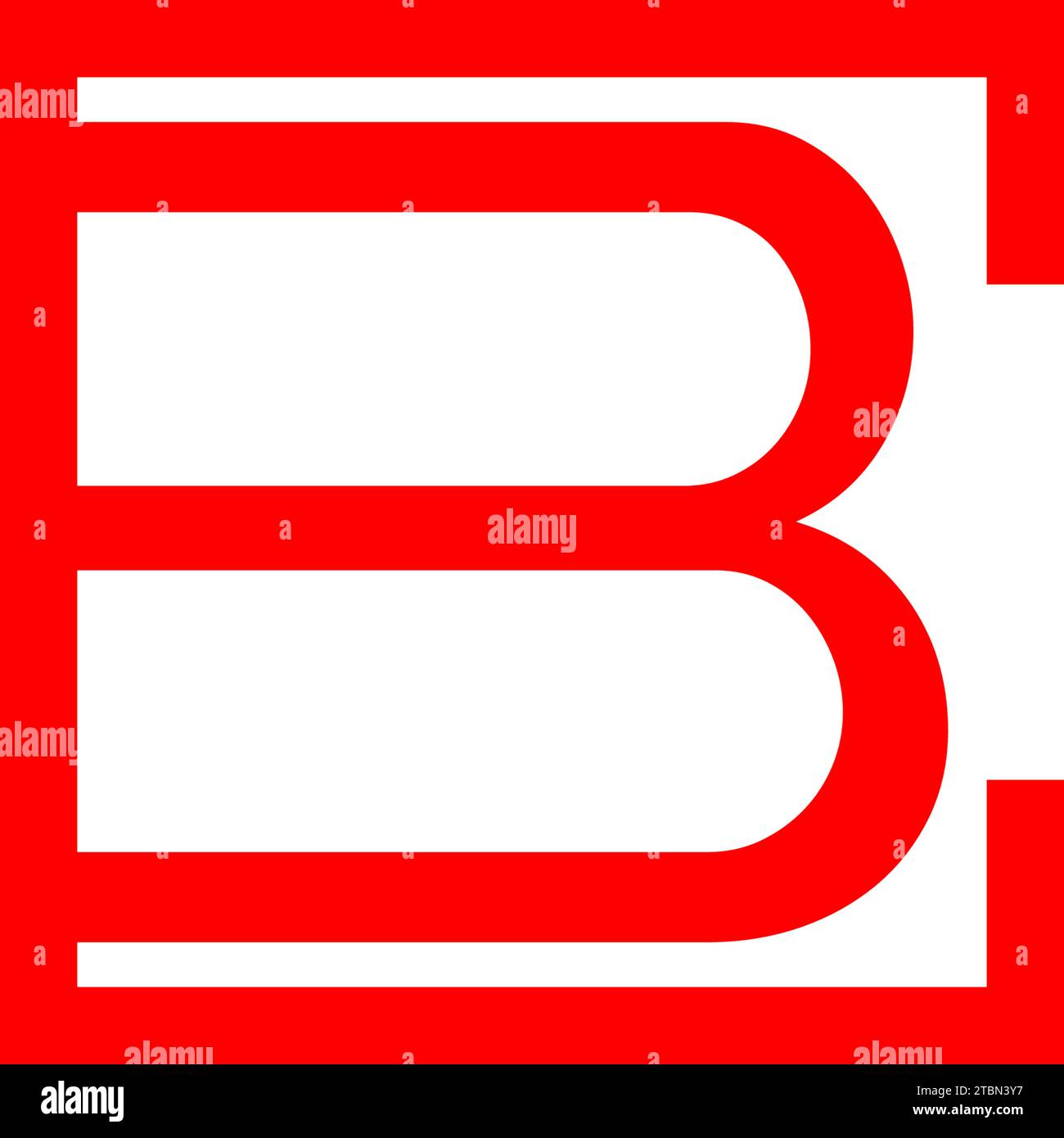 CB Letter Logo Design Template Vector Stock Vector