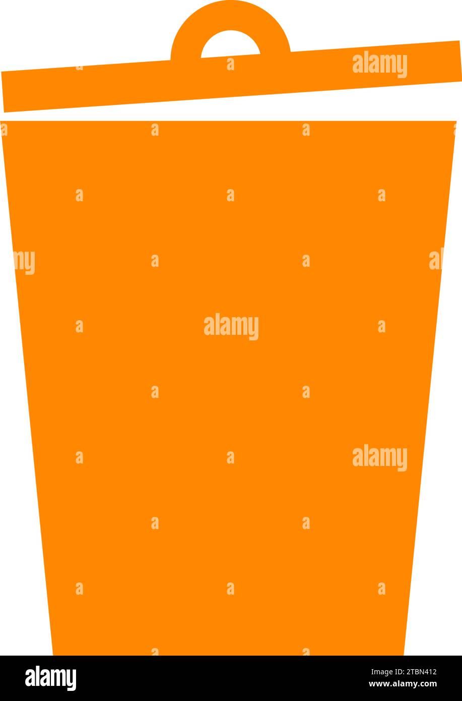 Illustration of trash bin logo design template vector Stock Vector