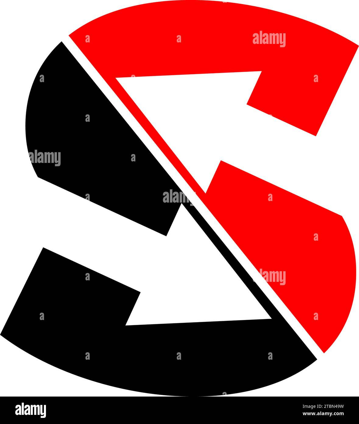 Letter S Arrow Logo Design Element Stock Vector Image & Art - Alamy