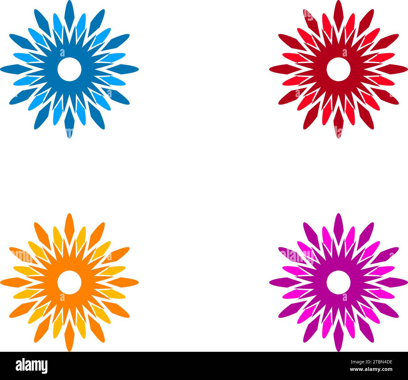 Flower Logo Icon Vector Template Stock Vector Image & Art - Alamy