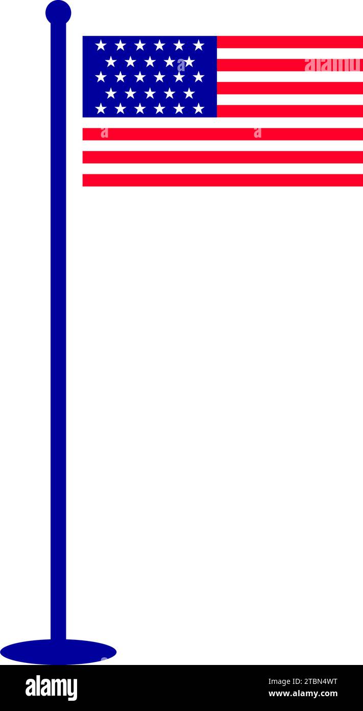American Flag Vector Illustration Stock Vector Image & Art - Alamy