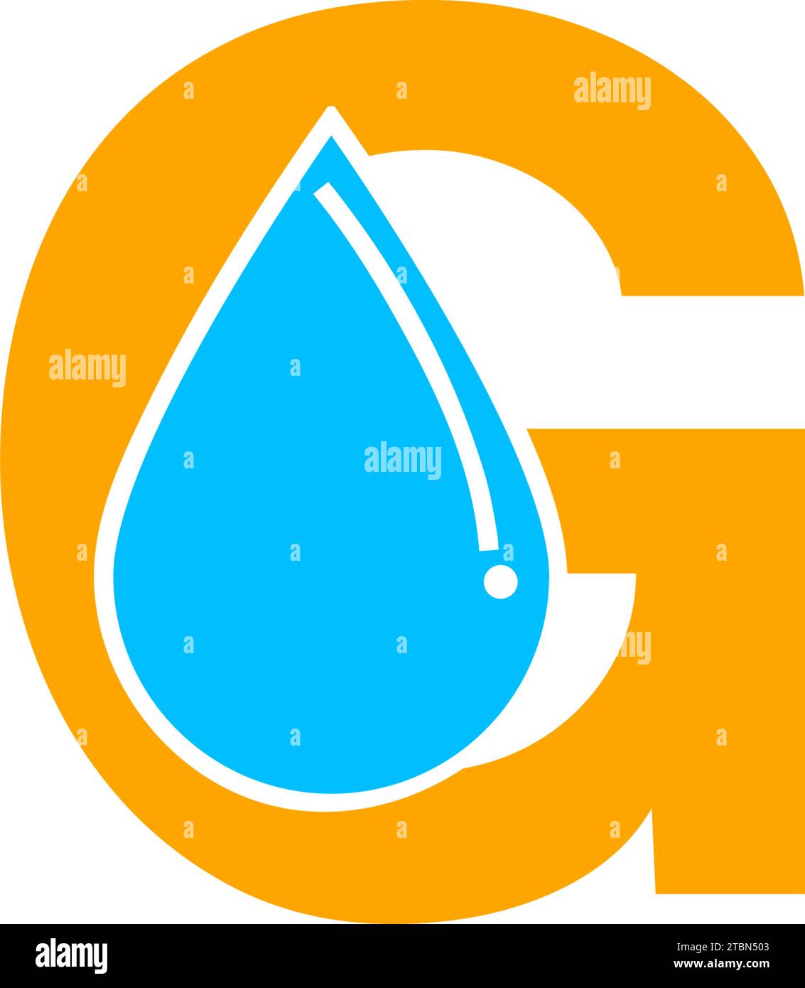 Letter G water drop logo icon design template elements Stock Vector ...
