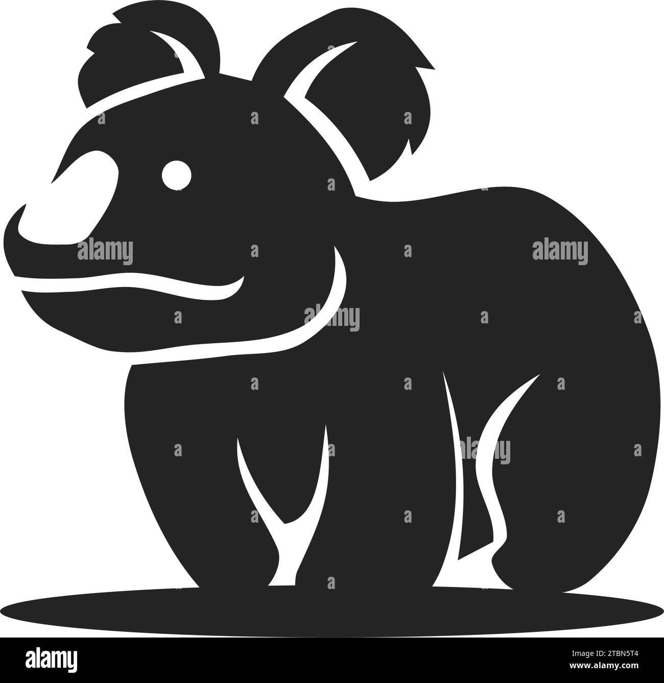 Koala Logo template Isolated. Brand Identity. Icon Abstract Vector