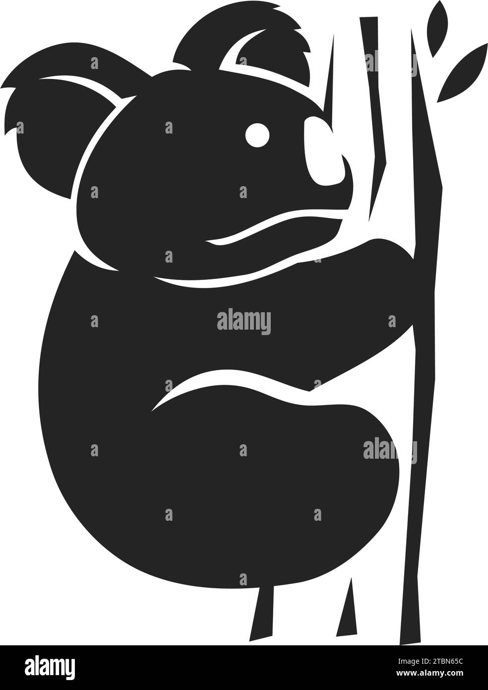 Koala Logo template Isolated. Brand Identity. Icon Abstract Vector