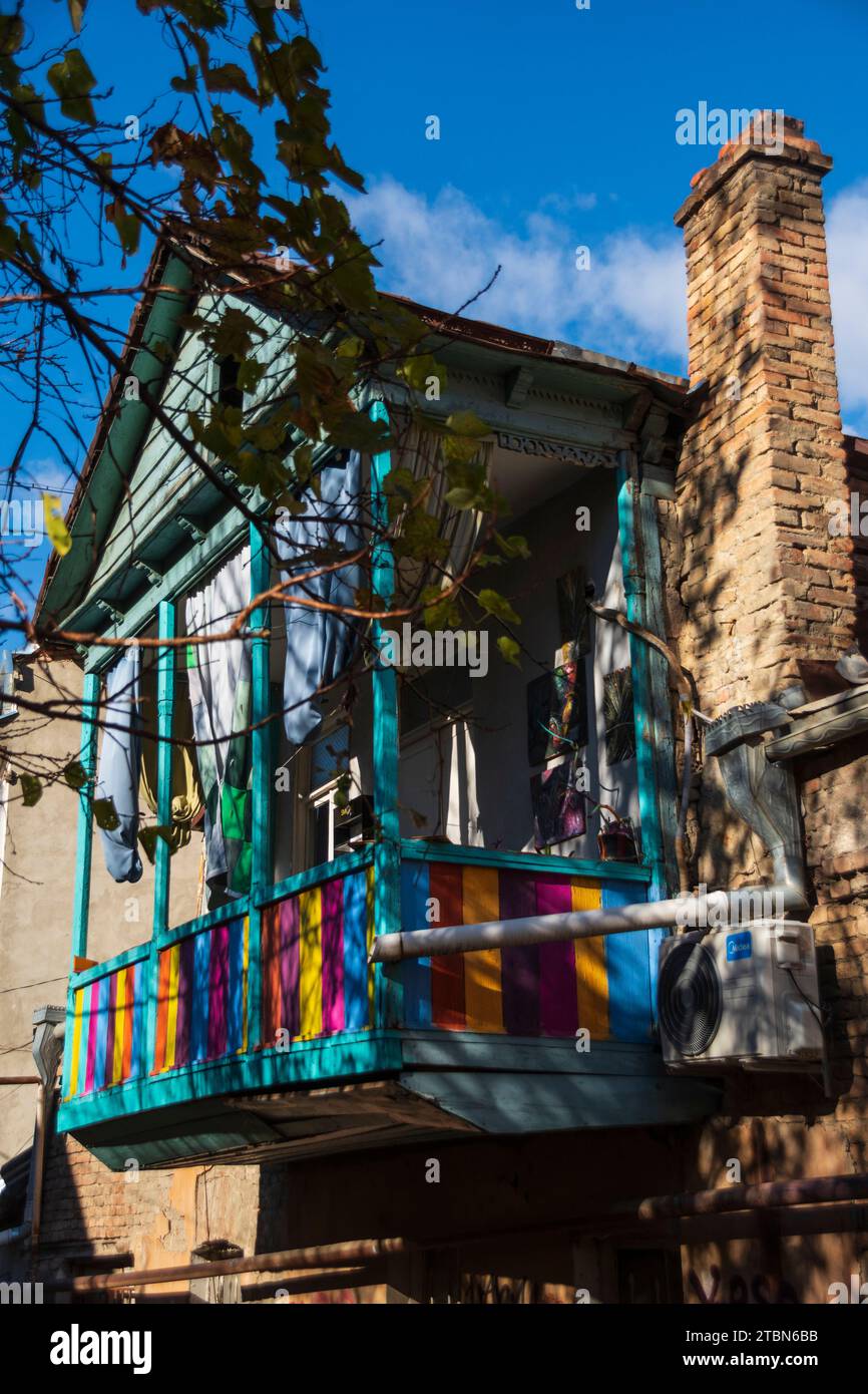 Street architecture in tbilisi , Georgia Stock Photo