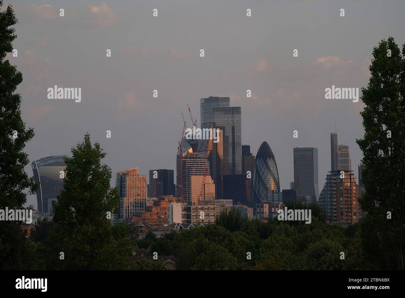 File photo dated 19/07/2022 of the skyline of the City of London during sunrise. A set of reforms to the City promised by the Chancellor last year have been left feeling like a 'damp squib' as much of what he said he has delivered has not materialised, an influential group of MPs has said. The Treasury Committee said the Chancellor claimed to have completed 21 of the 31 reforms to financial services he set out last year. Stock Photo