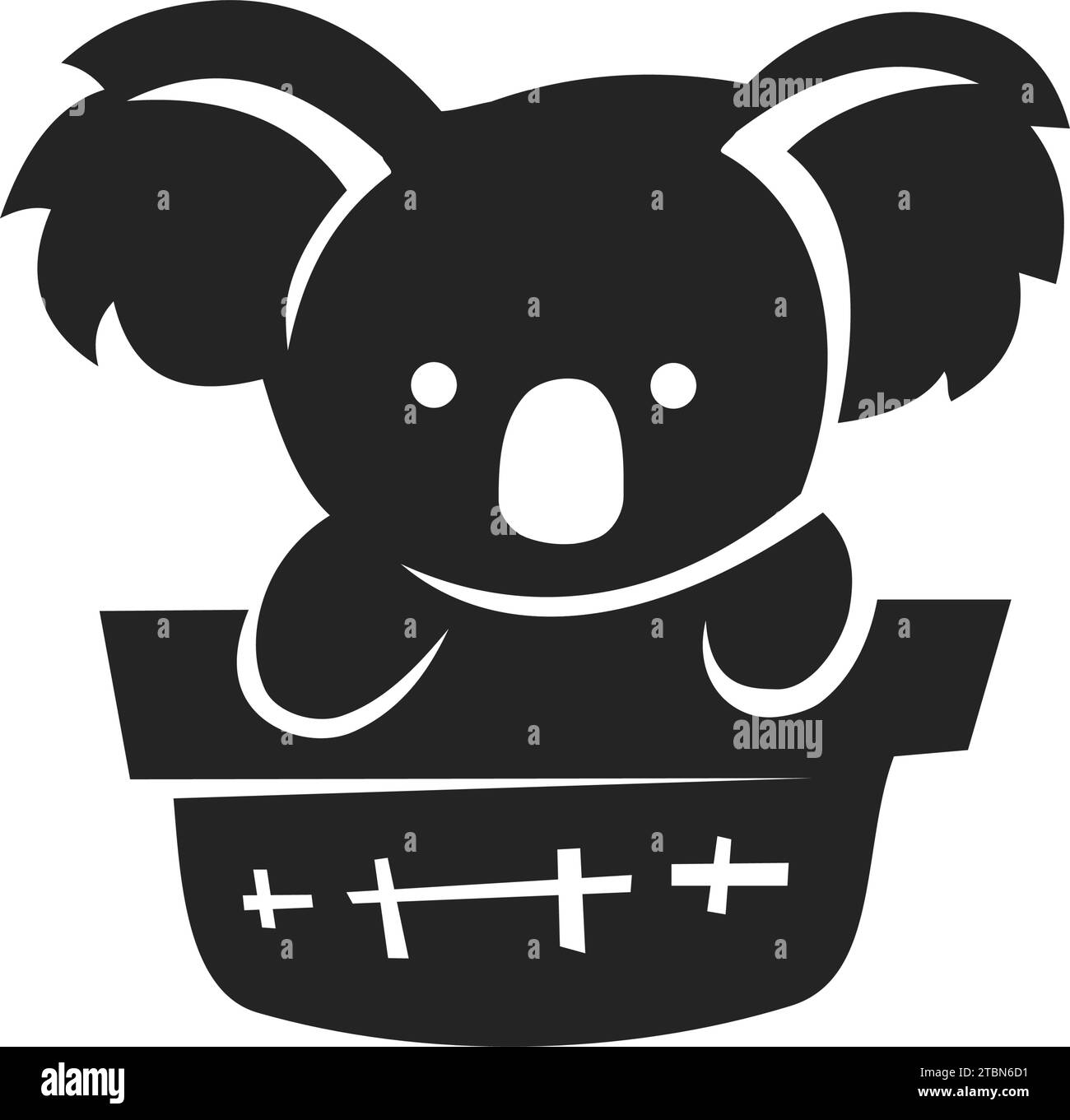 Koala Logo template Isolated. Brand Identity. Icon Abstract Vector