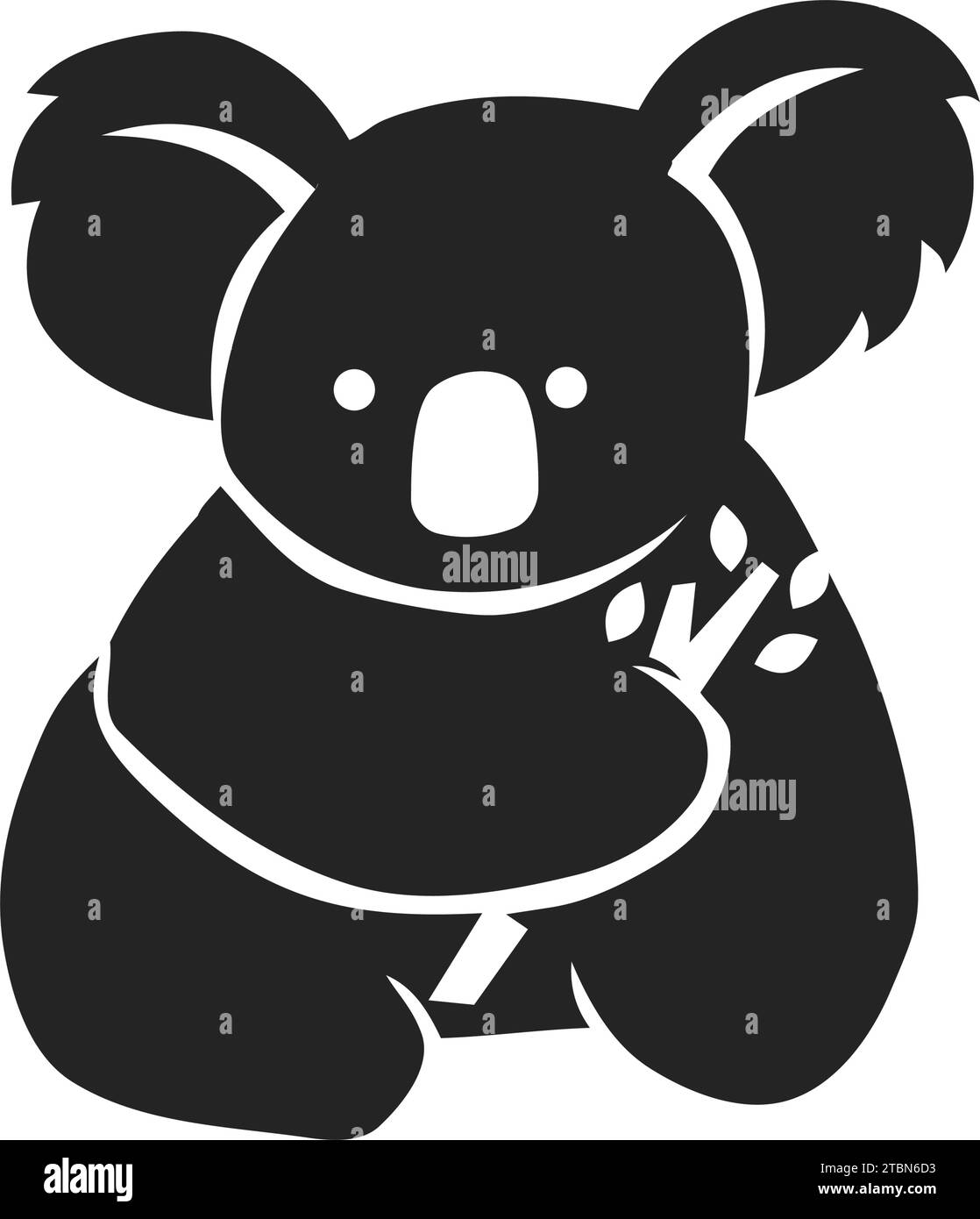 Koala Logo template Isolated. Brand Identity. Icon Abstract Vector