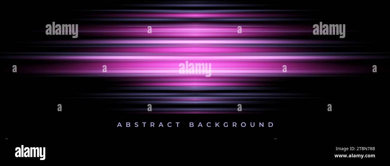 Black and purple modern abstract banner background with violet glowing movement and high-speed light effect. Vector illustration Stock Vector