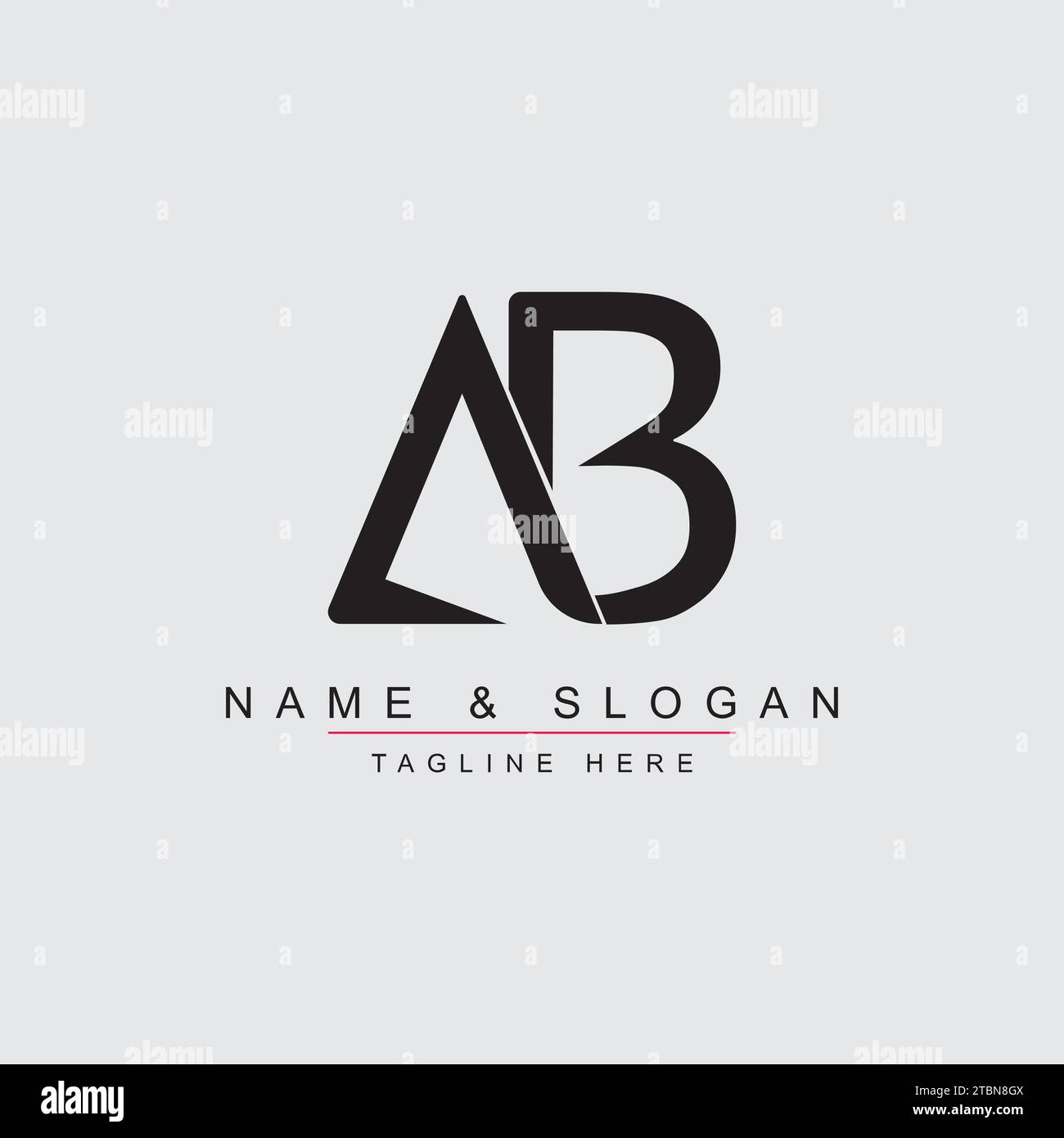 AB logo with vector format. Stock Vector