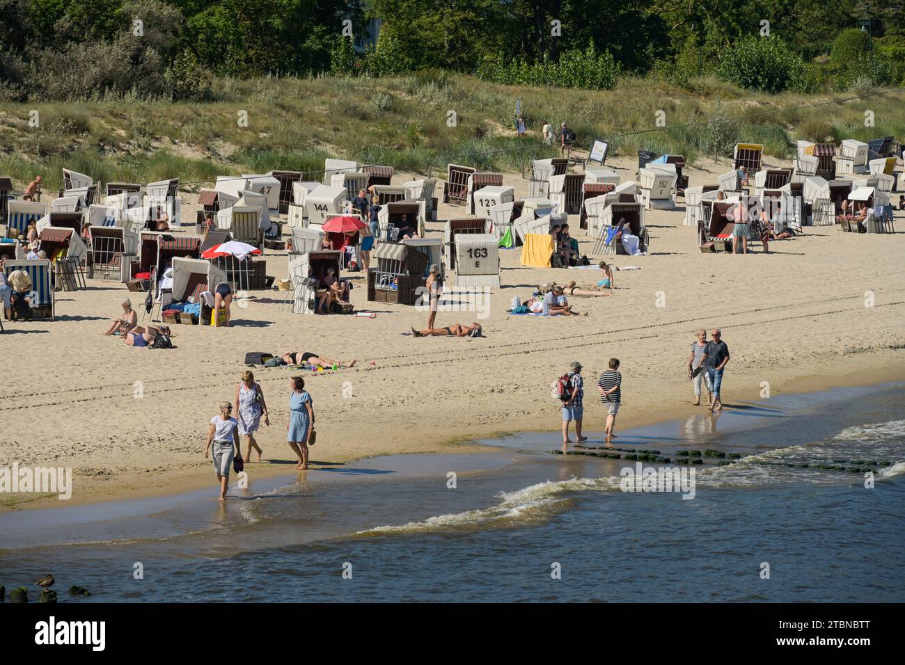 Ostsee, Strand, Strandkörbe, Heringsdorf, Usedom, Mecklenburg