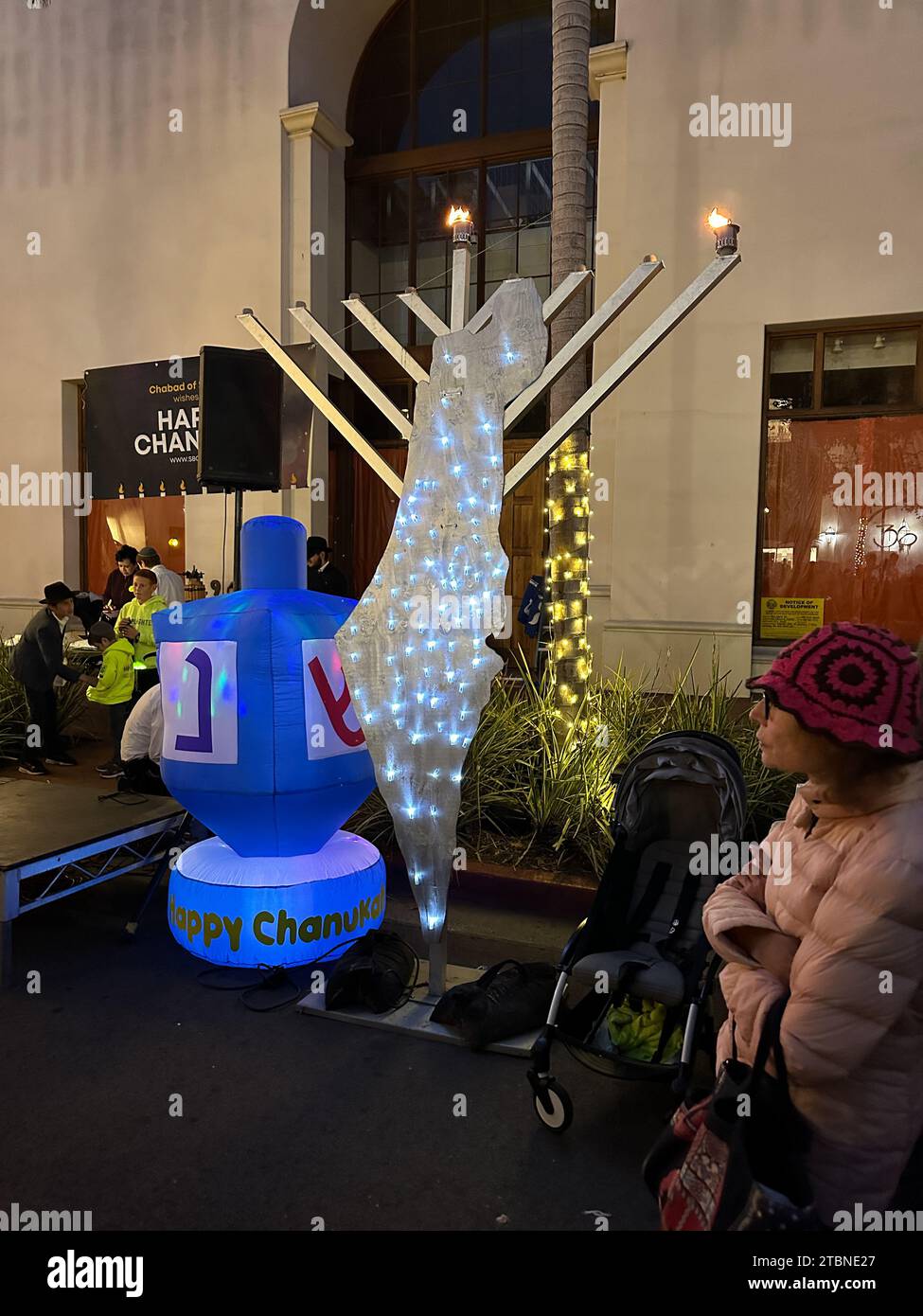 Santa Barbara, California, U.S.A. 7th Dec, 2023. Chabad of Santa Barbara sponsored a firstnight