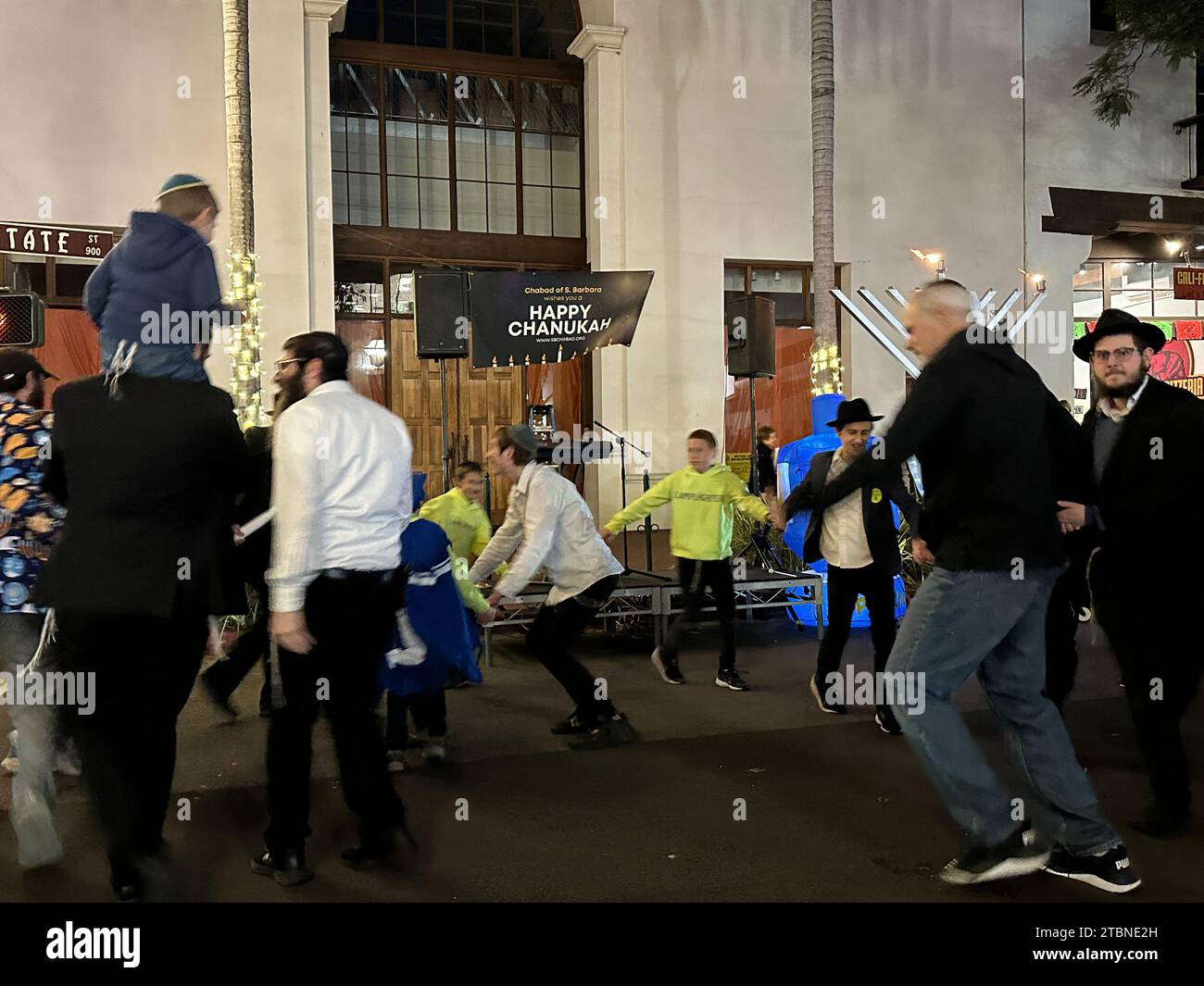 Santa Barbara, California, U.S.A. 7th Dec, 2023. Chabad of Santa Barbara sponsored a firstnight