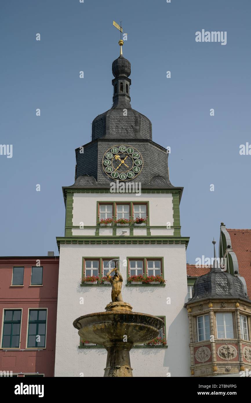 Historisches Rathaus, Markt, Altstadt, Rudolstadt, Thüringen