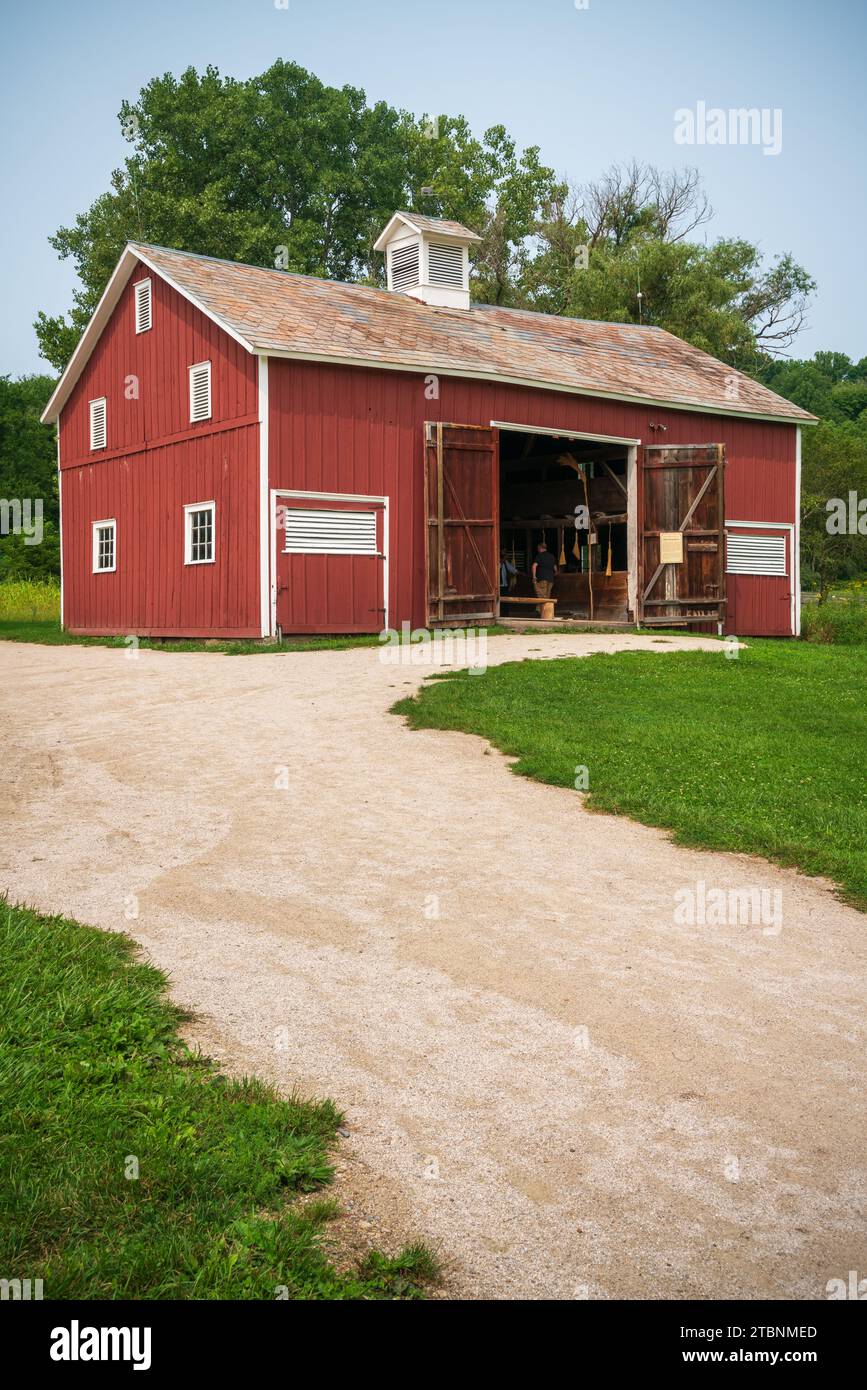 The Hale Farm Village at Cuyahoga Valley National Park in Ohio Stock