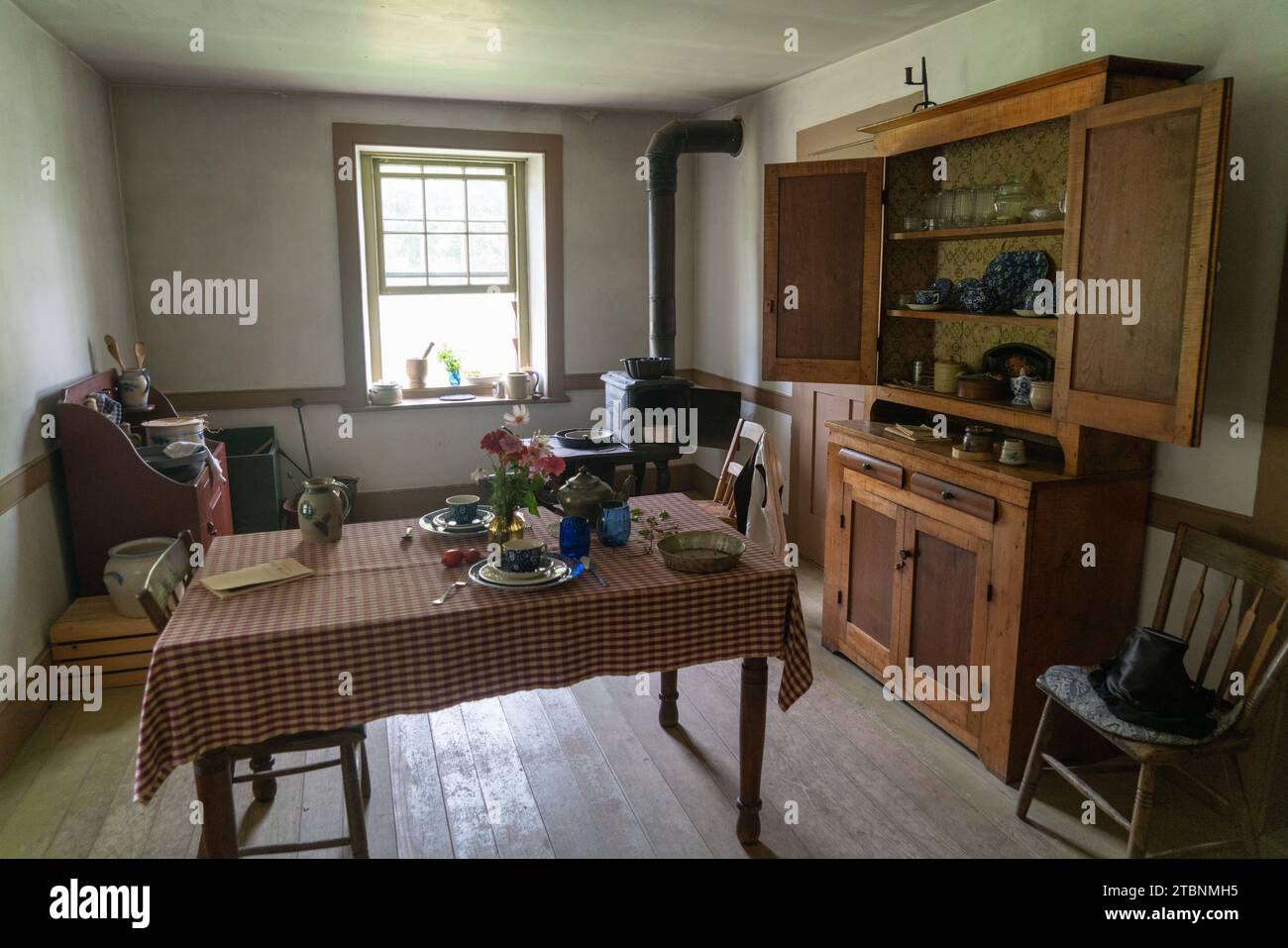 Inside a Historic House at Hale Farm Village, Cuyahoga Valley National