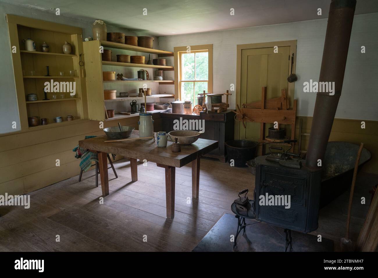 Inside a Historic House at Hale Farm Village, Cuyahoga Valley National