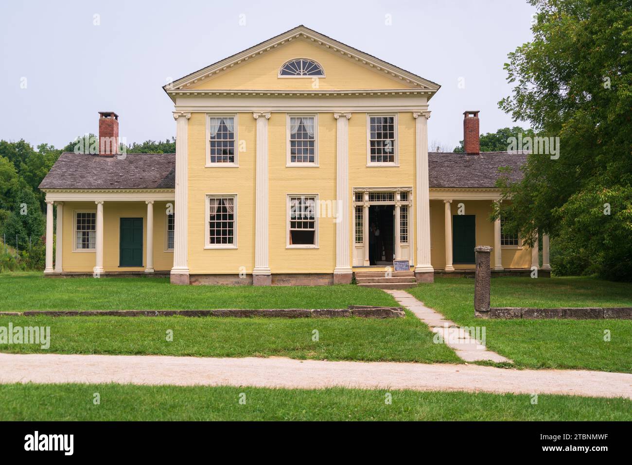 The Hale Farm Village at Cuyahoga Valley National Park in Ohio Stock