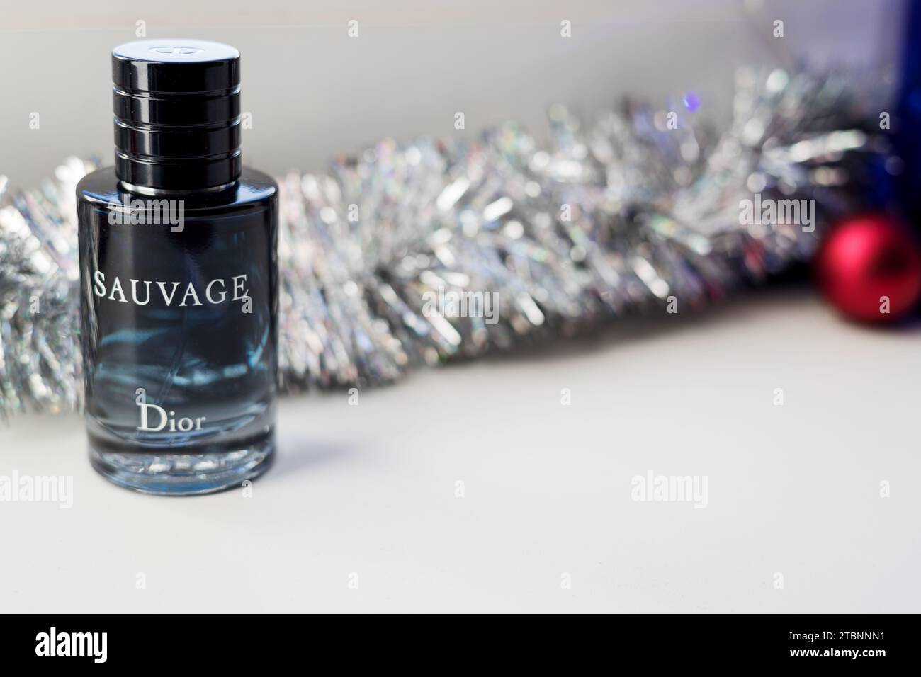 Minsk Belarus December 8 2023 luxurious sensual Dior Sauvage