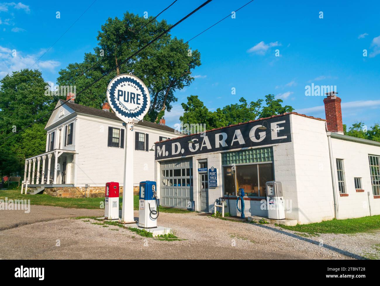 The M. D. Garage and Pure Gas Station at Cuyahoga Valley National Park