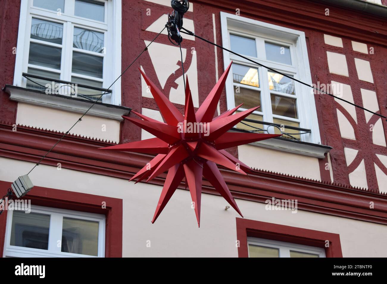 star shaped Christmas light Stock Photo