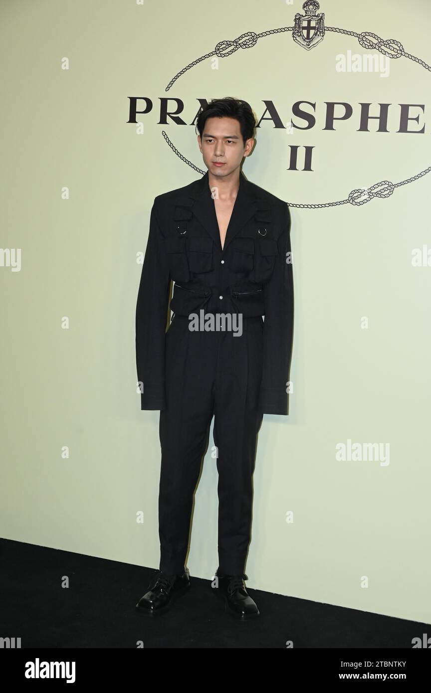 Chinese actor Li Xian attends the Prada activity in Shanghai, China(02)