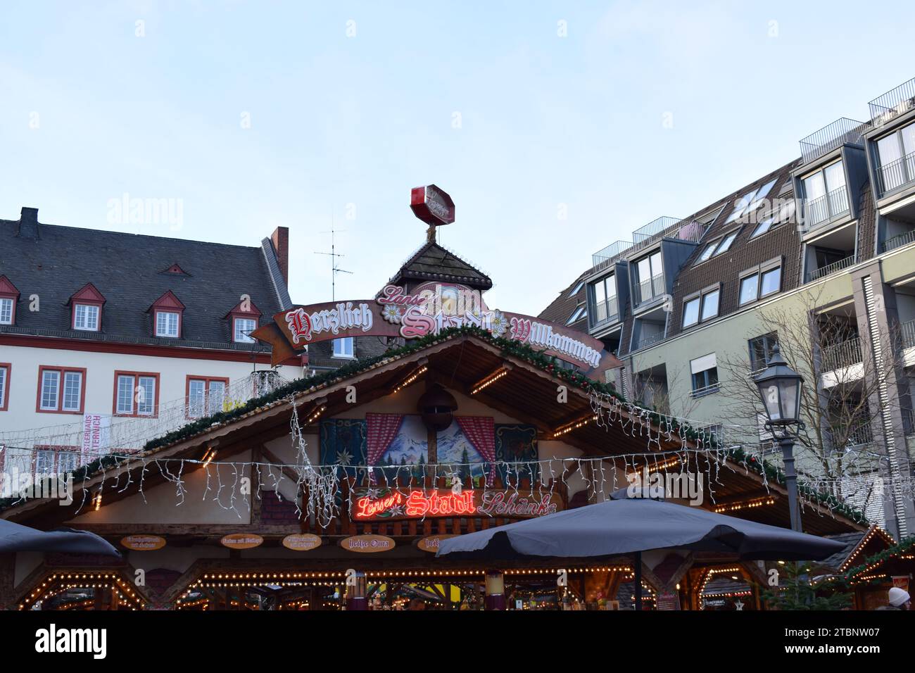 Weihnachtsmarkt Koblenz, Christmas market Stock Photo - Alamy