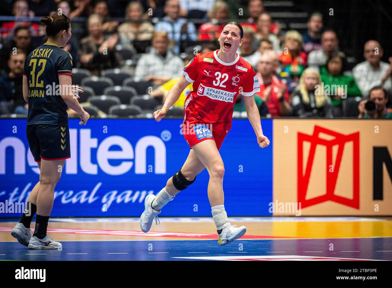 Herning, Denmark. 07th Dec, 2023. Mie Hojlund (32) of Denmark seen