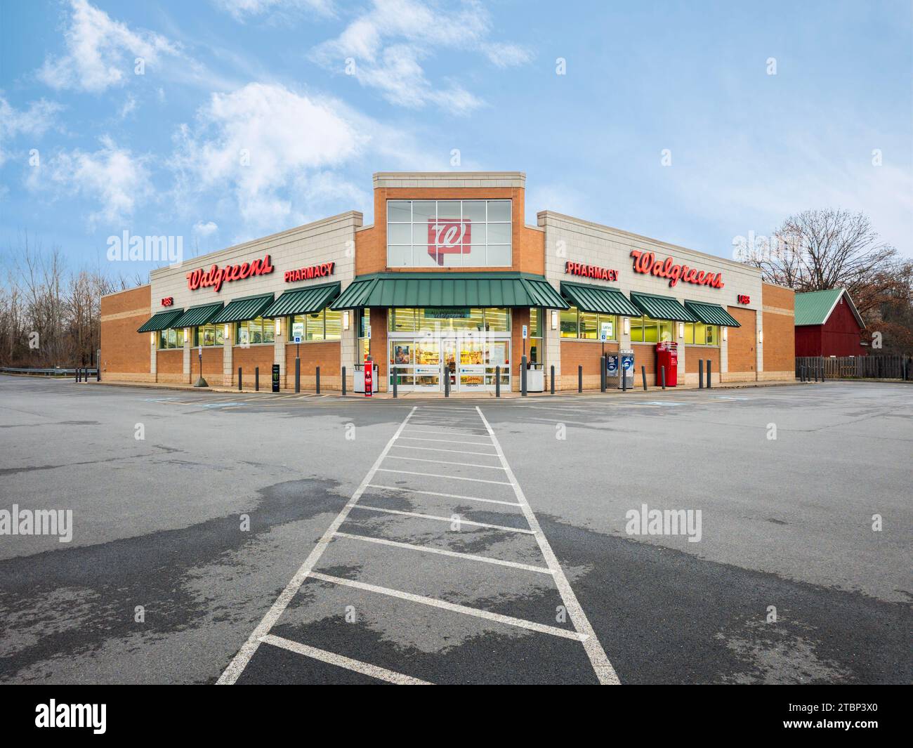 New Hartford, New York Nov 23, 2023 Walgreen storefront, is a