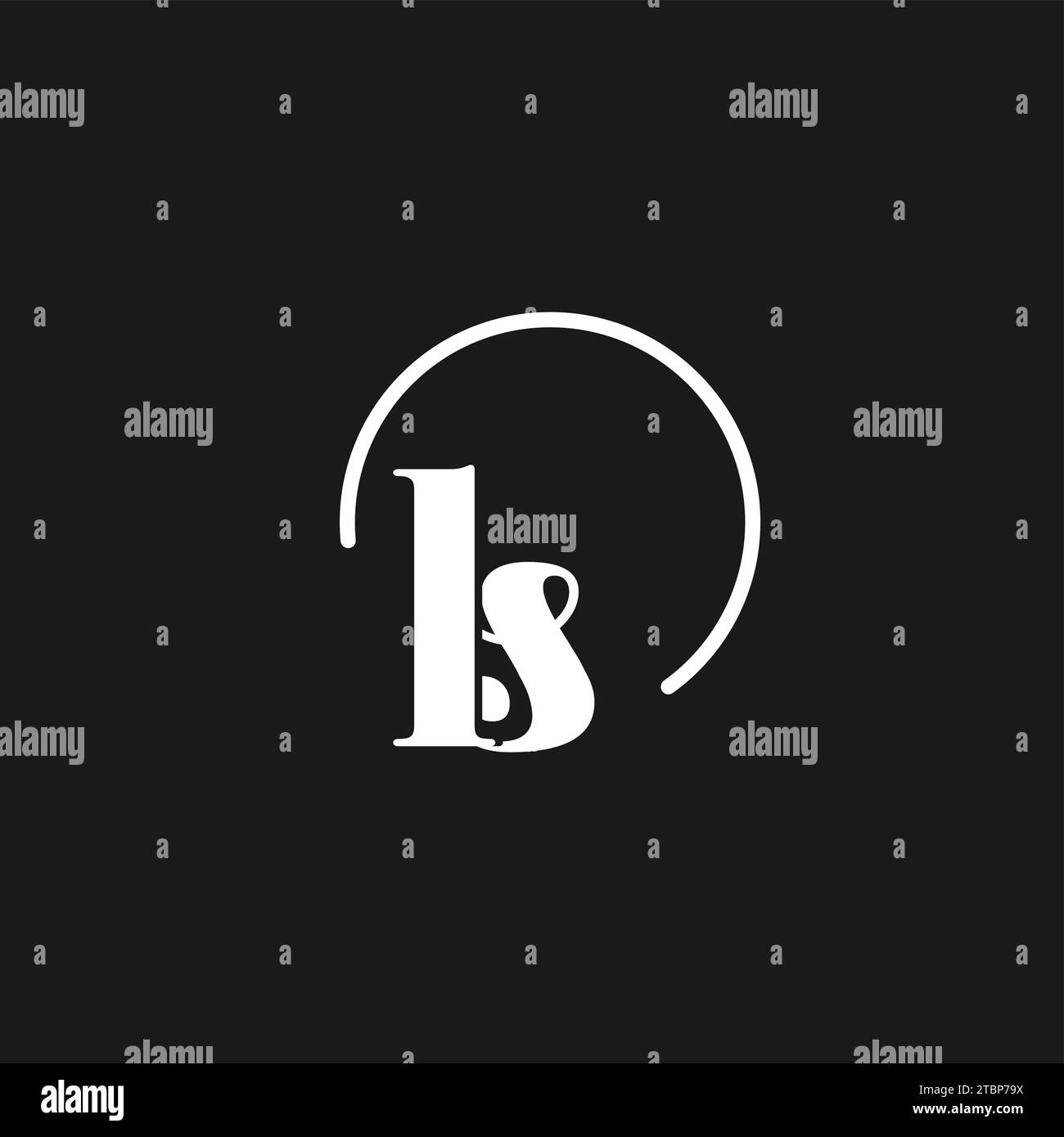 Ls Logo Initials Monogram With Circular Lines Minimalist And Clean Logo Design Simple But