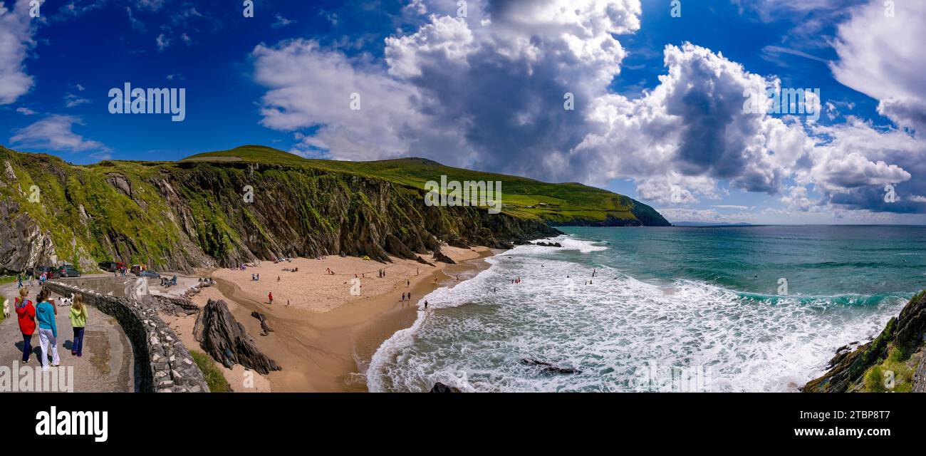 Coumeenoole beach, Dingle Peninsula, County Kerry, Ireland Stock Photo
