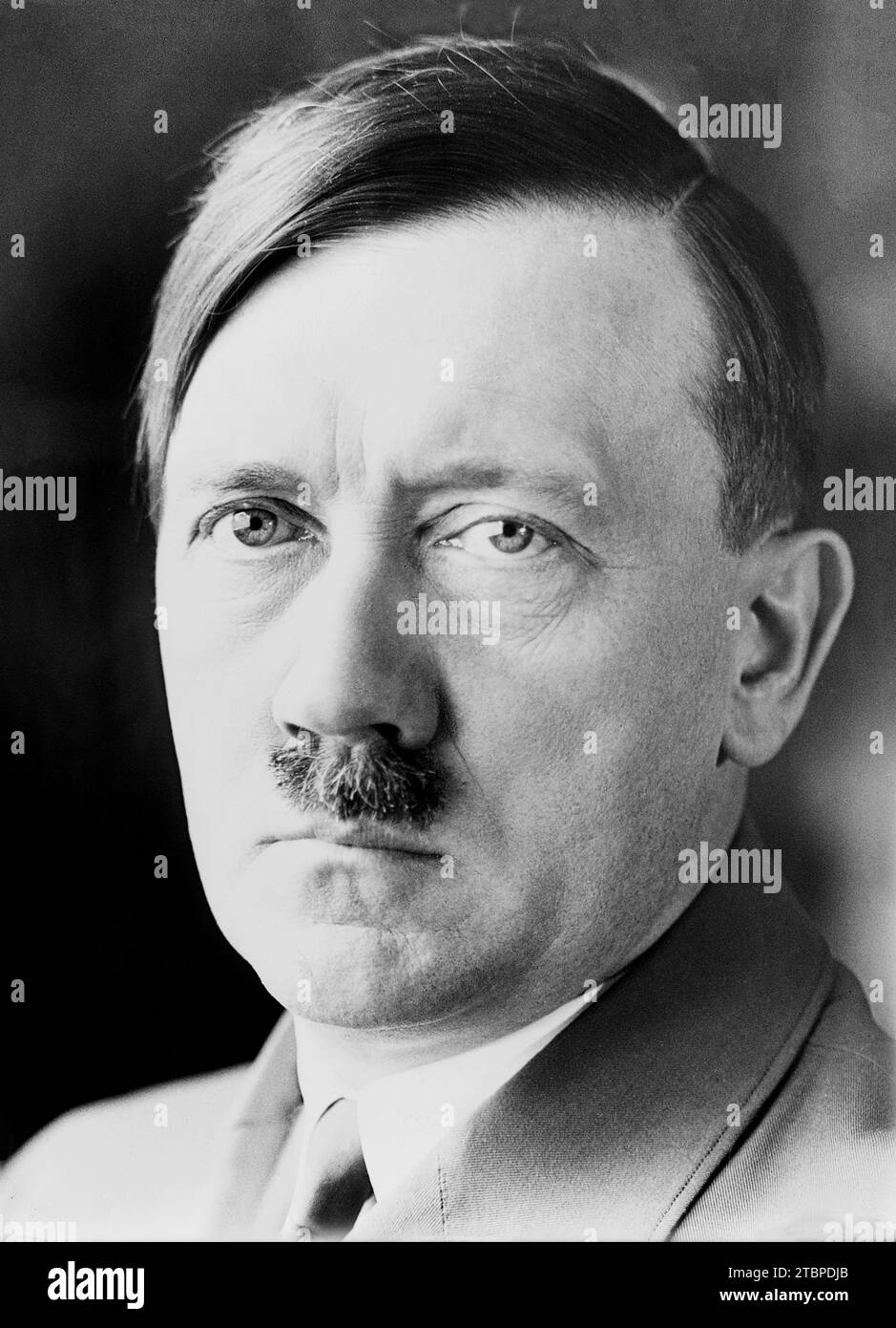 A portrait of Adolf Hitler (1889-1945), the Nazi leader and German Dictator. 1930s. Stock Photo