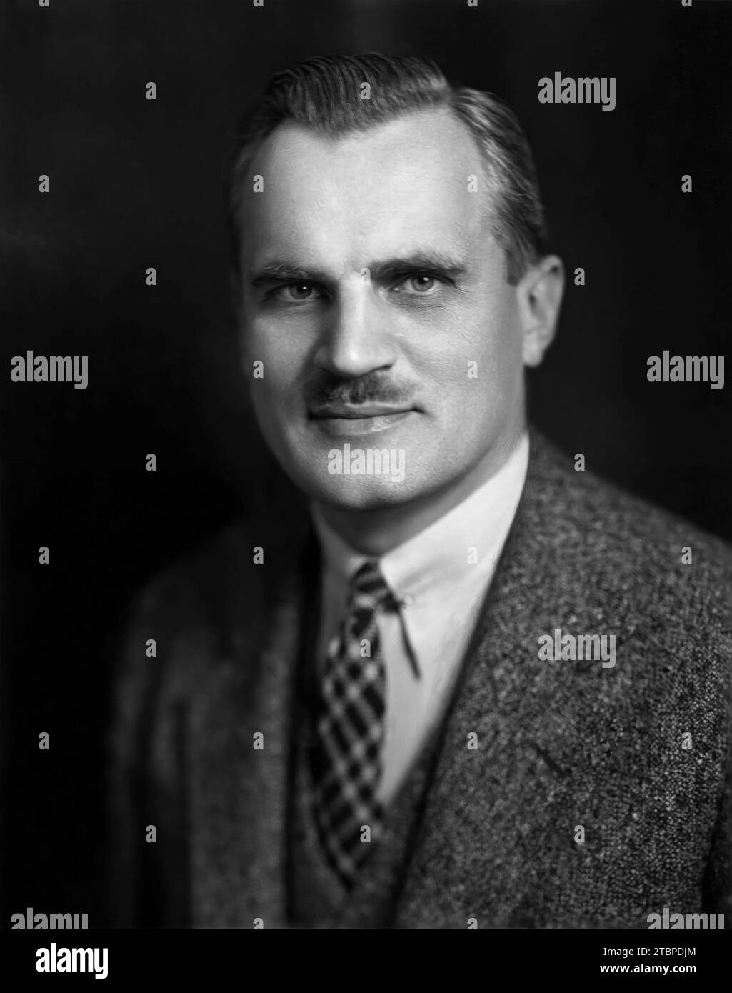 Portrait of Arthur Compton. Photograph by Moffett Studio Stock Photo ...