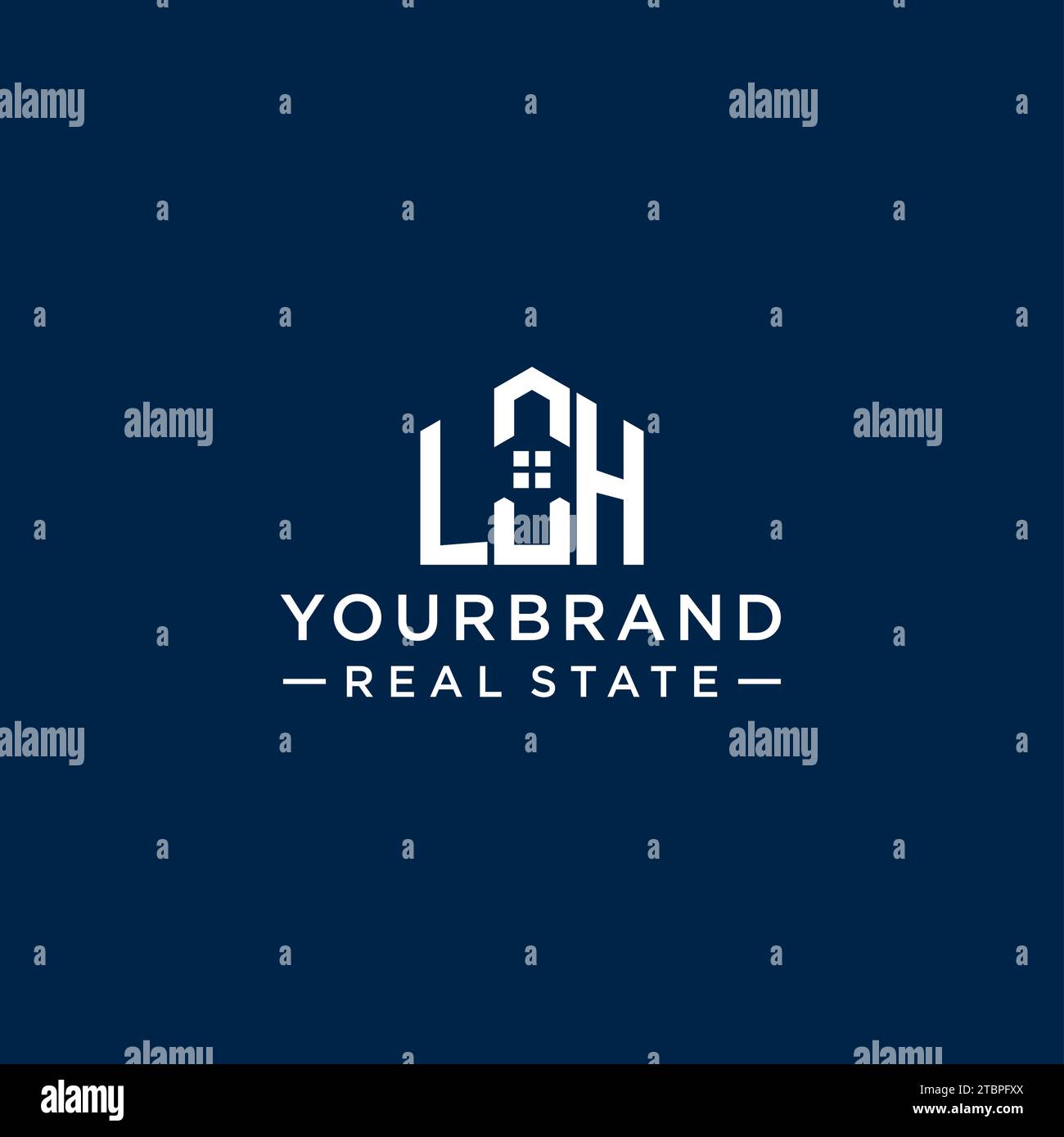 Letter lh logo hi-res stock photography and images - Alamy