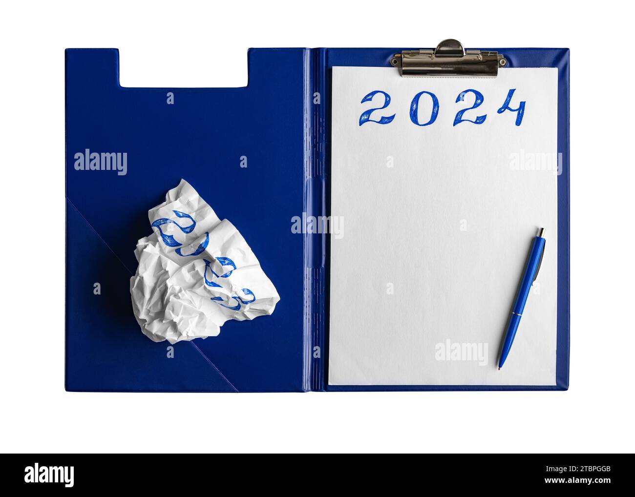 Isolated notepad with date 2024 Stock Photo Alamy