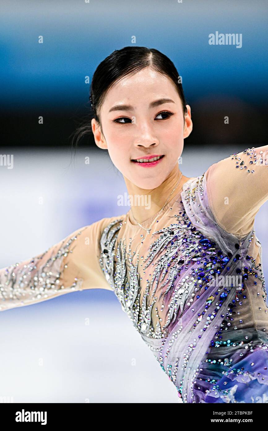 Yuseong KIM (KOR), during Junior Women Free Skating, at the ISU Grand