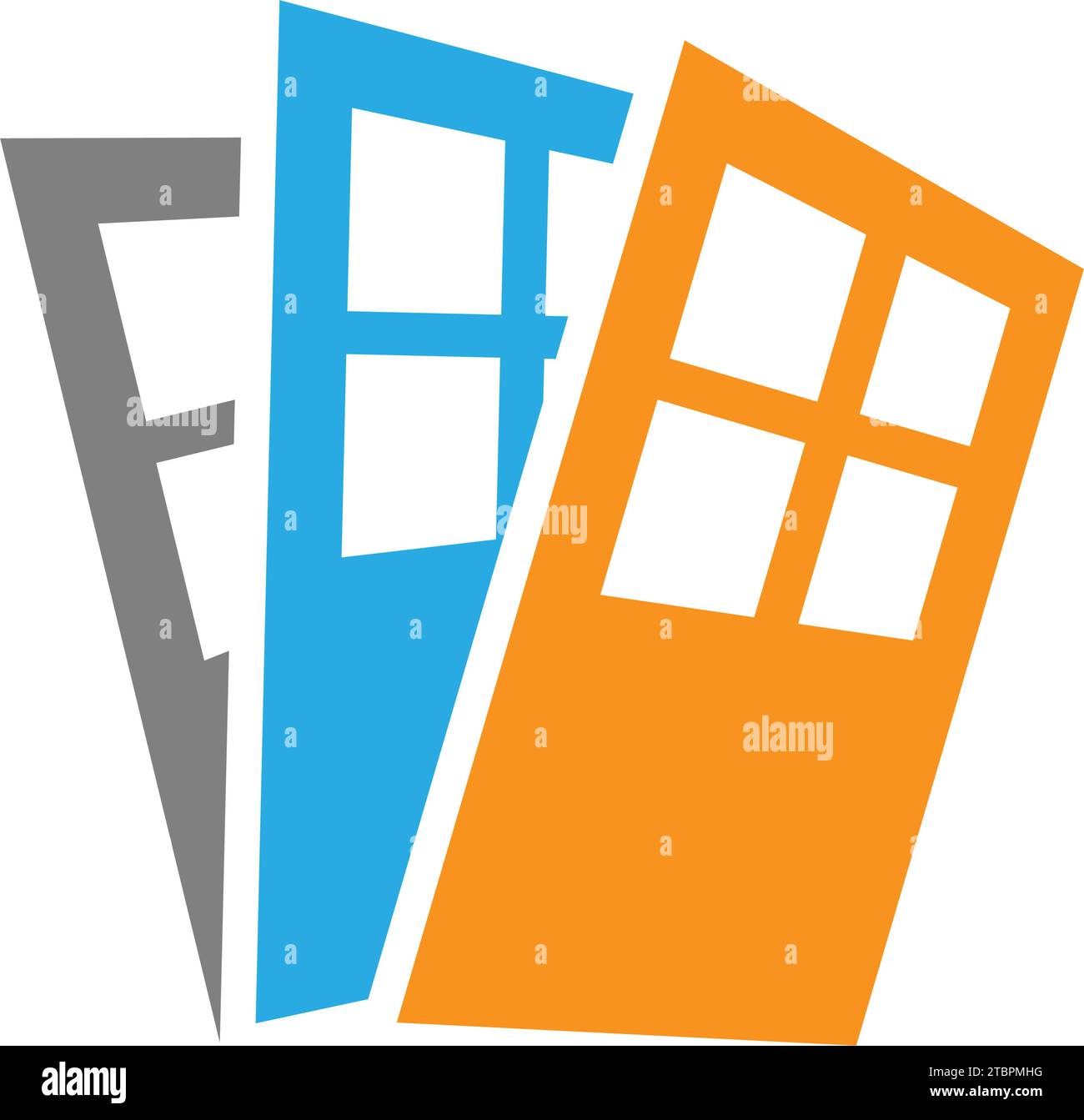 Door design logo icon illustration Stock Vector