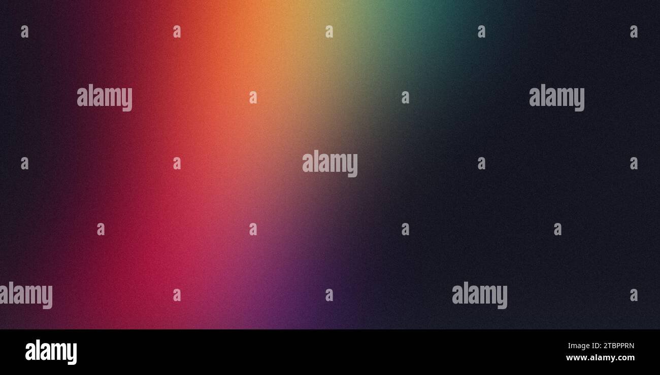 Red Green Purple Glow Grainy Gradient Abstract Wave on Black Background ...