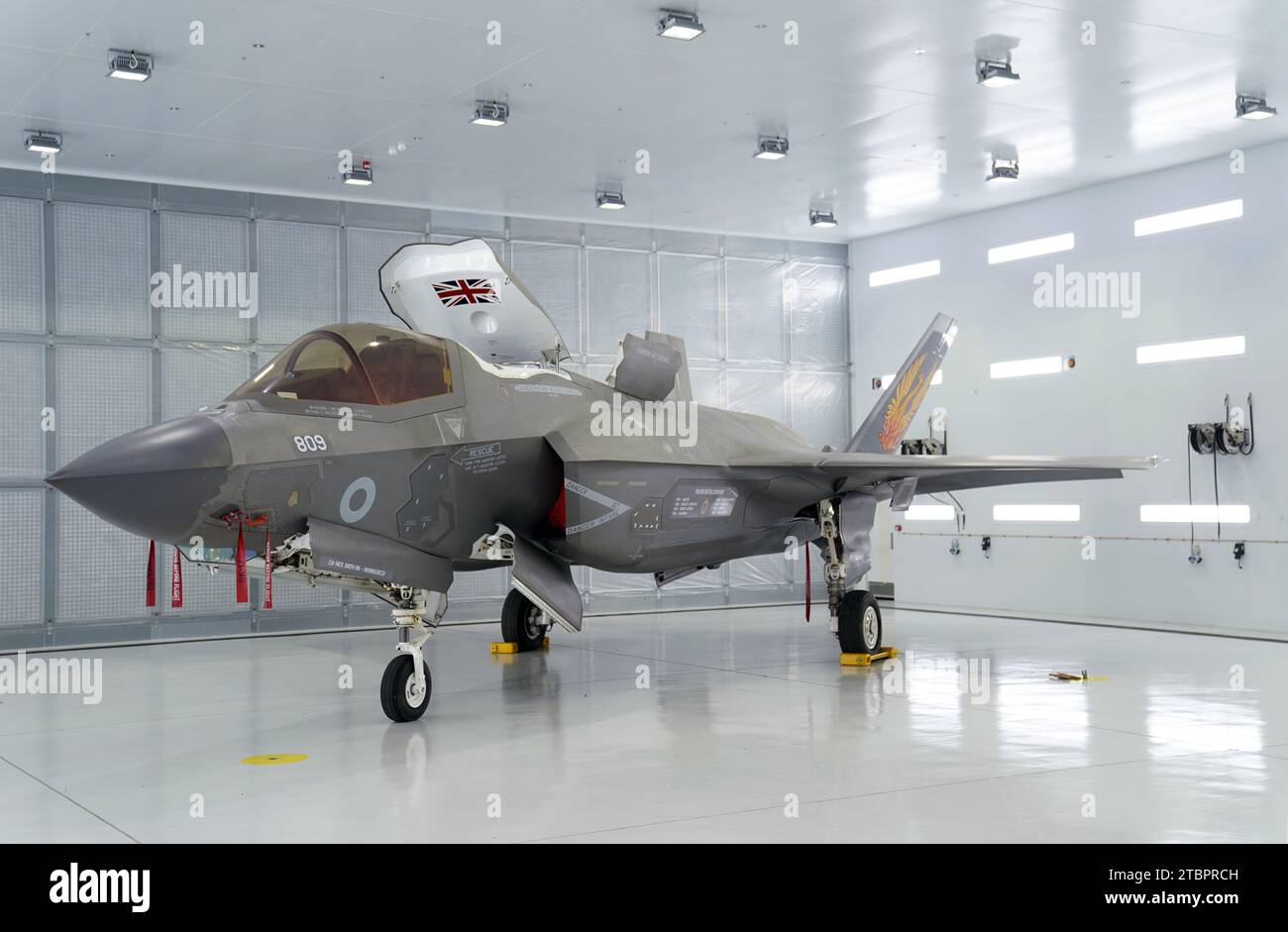 An F-35 Lightning Stealth Jet From 809 Naval Air Squadron During The ...