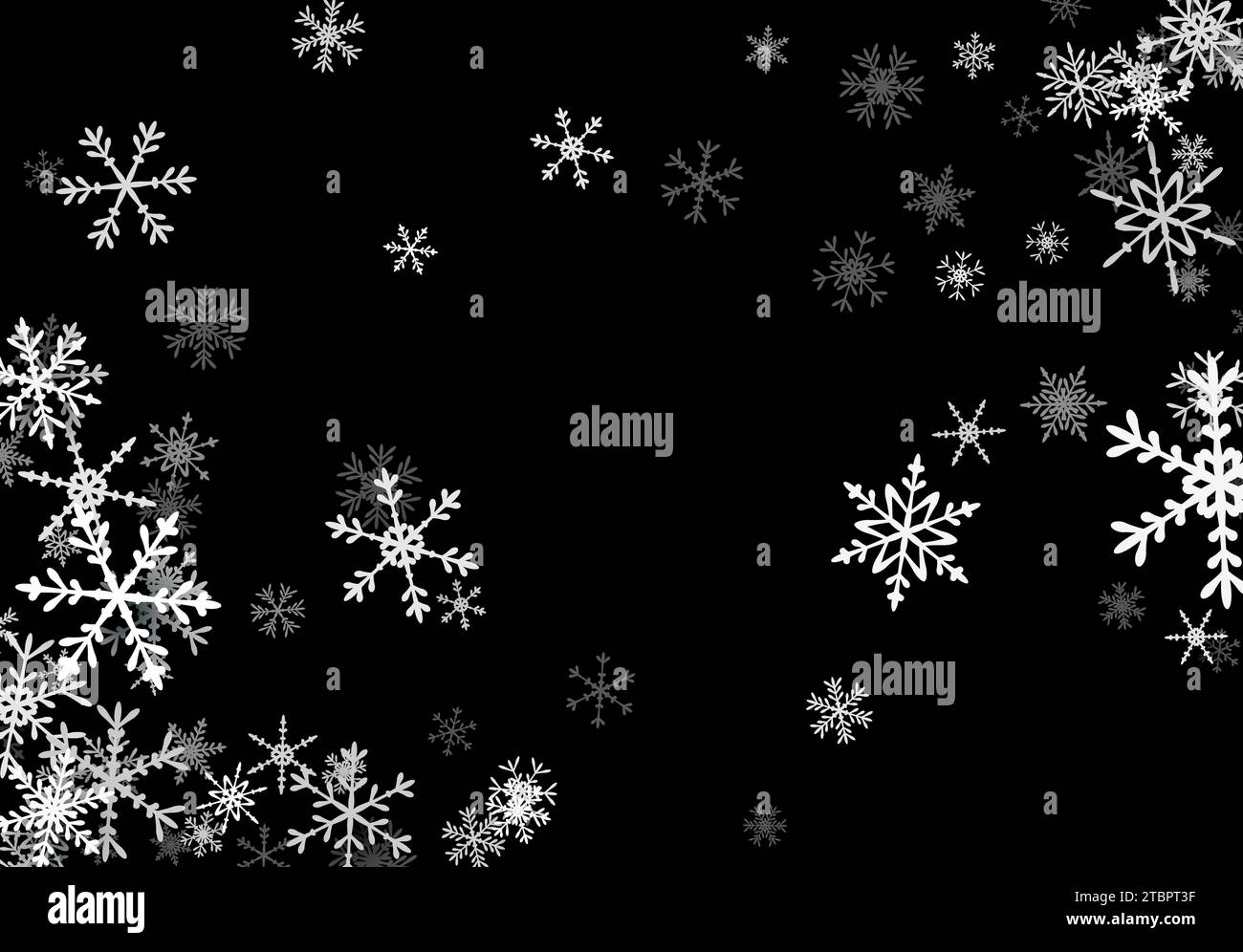 Christmas background with falling snowflakes. Winter holiday background ...