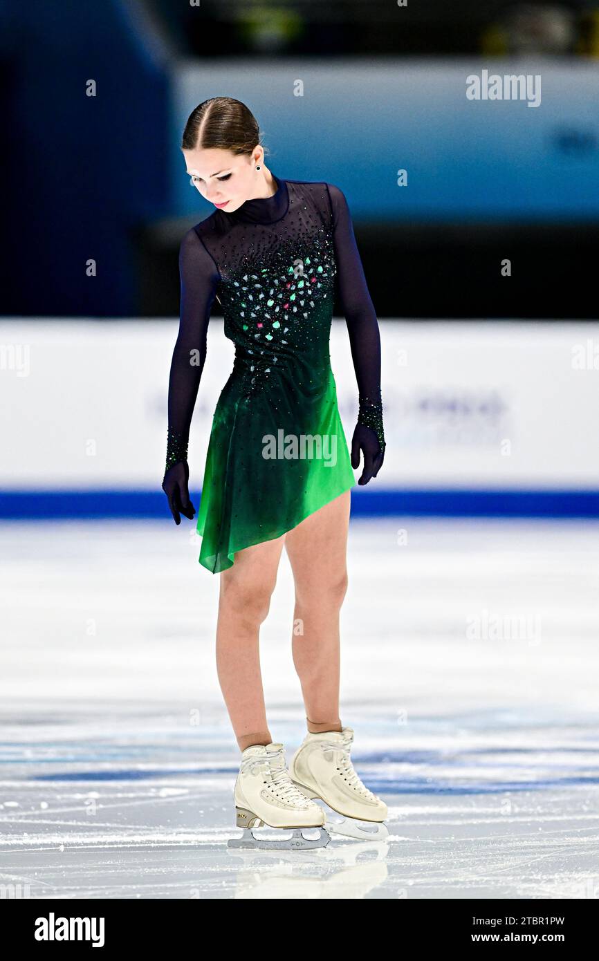 Nina PINZARRONE (BEL), during Senior Women Short Program, at the ISU