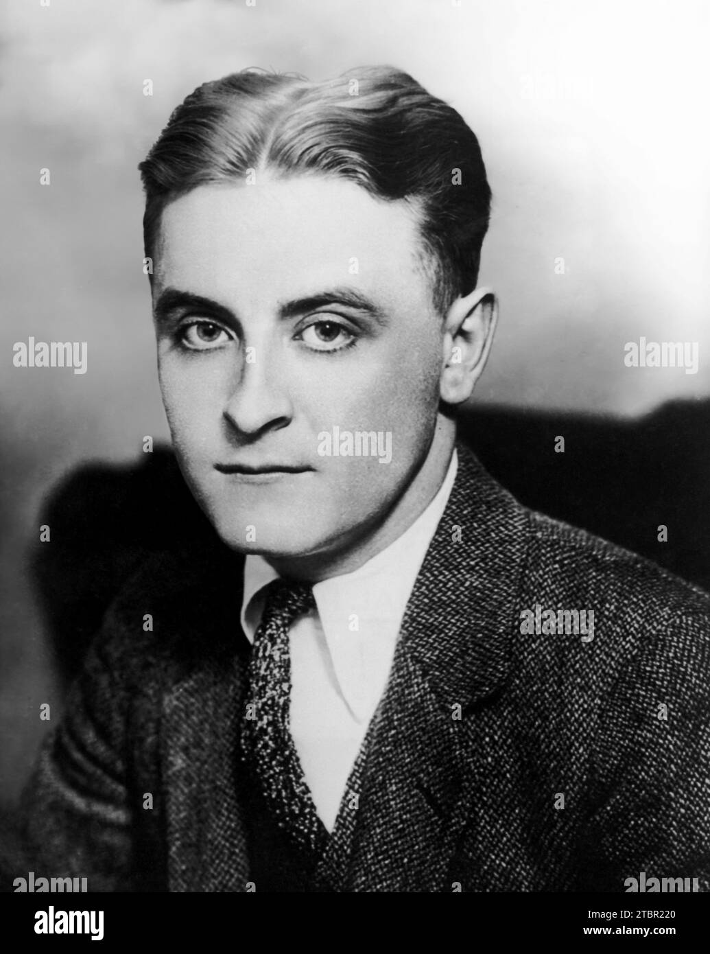 Photograph of F. Scott Fitzgerald published in The World's Work (June 1921 issue). Stock Photo