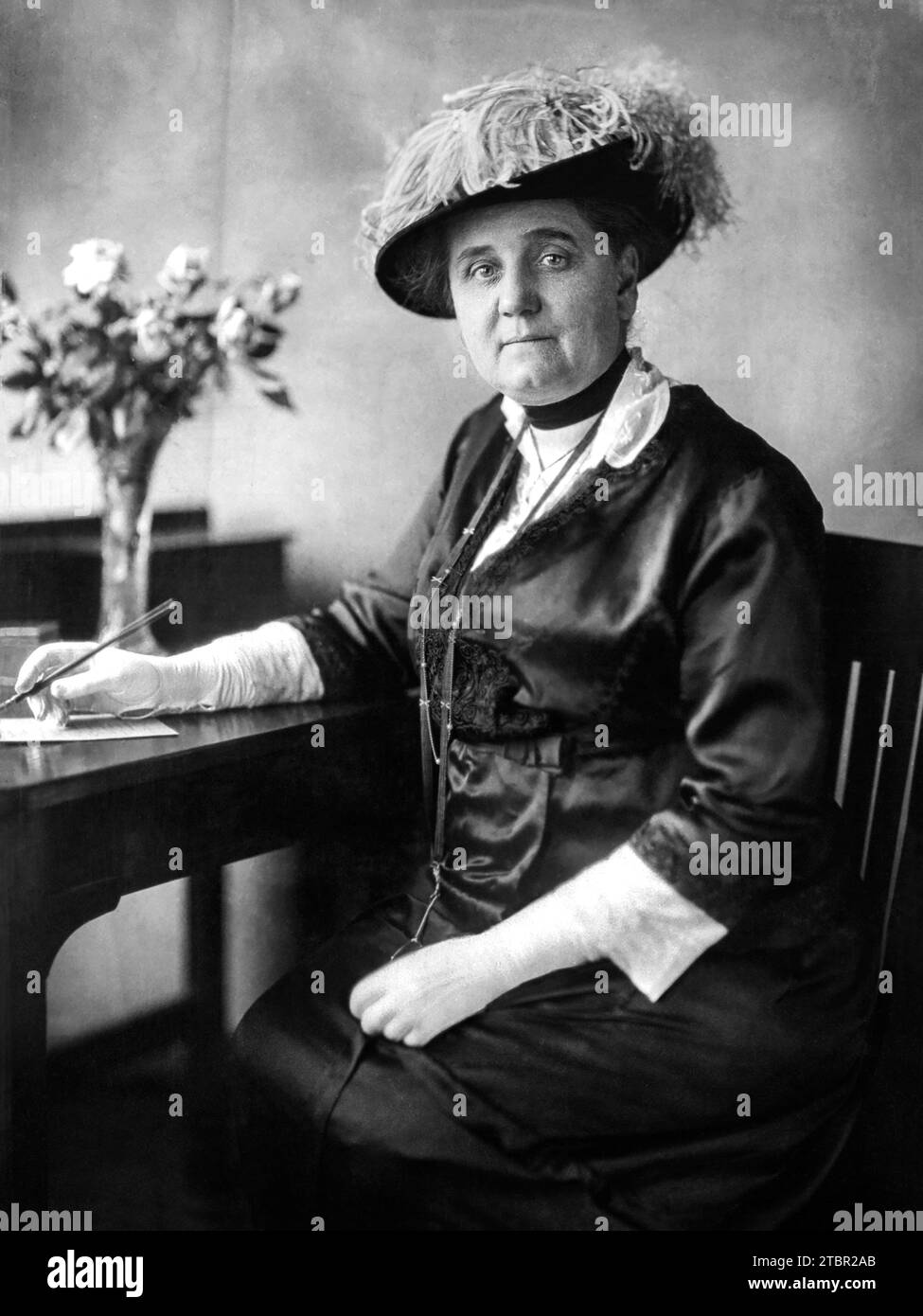 Jane Addams circa 1914. By Gerhard Sisters. Stock Photo