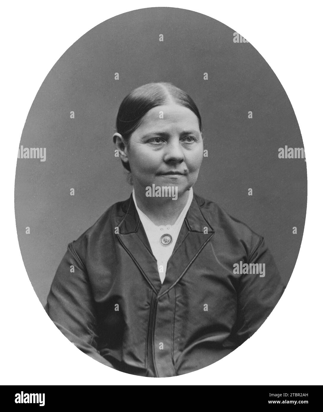 Lucy Stone, circa 1866. Boston. George Kendall Warren Studio Stock Photo