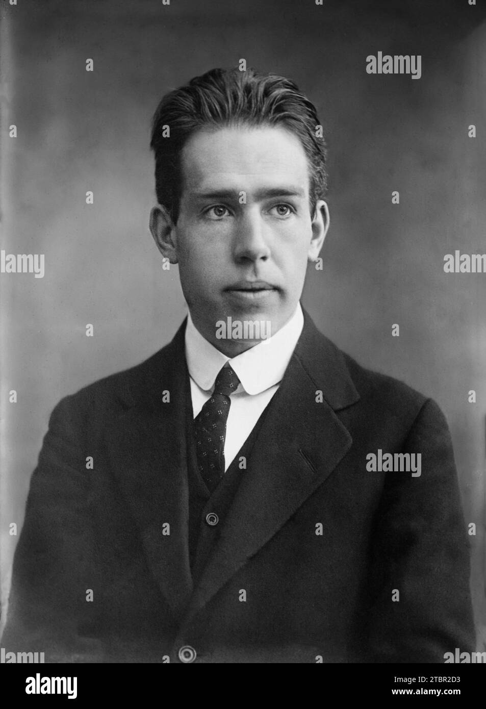 Prof. Niels Bohr. Circa 1910. LoC states the date to be around 1920-25 but based on his appearance, the photograph is closer to 1910. Publisher Bain N Stock Photo