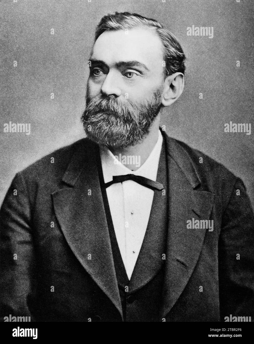 Alfred Nobel c1883. Stock Photo