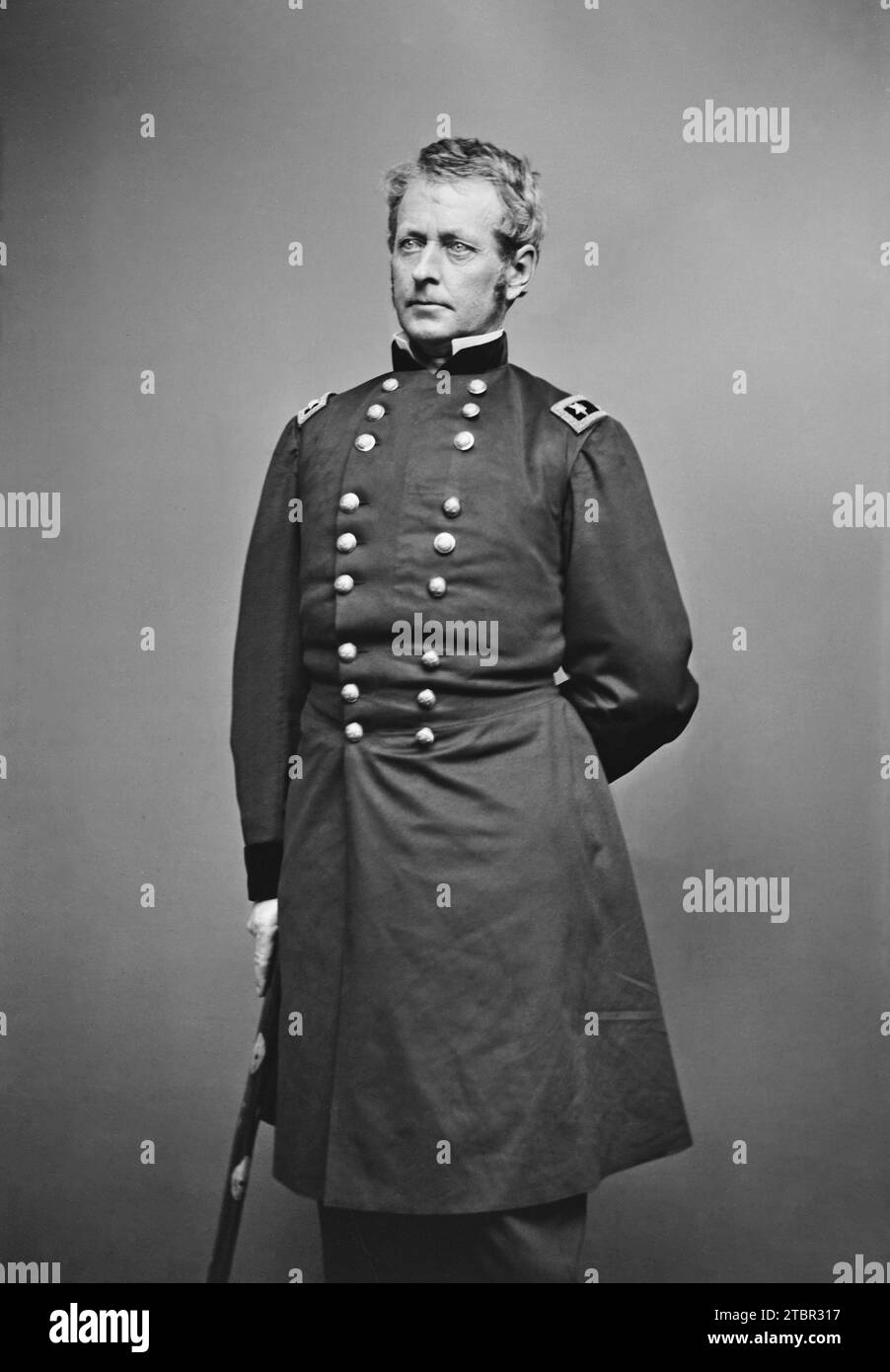 Joseph Hooker. c. 1860-70. By Mathew Brady. Stock Photo
